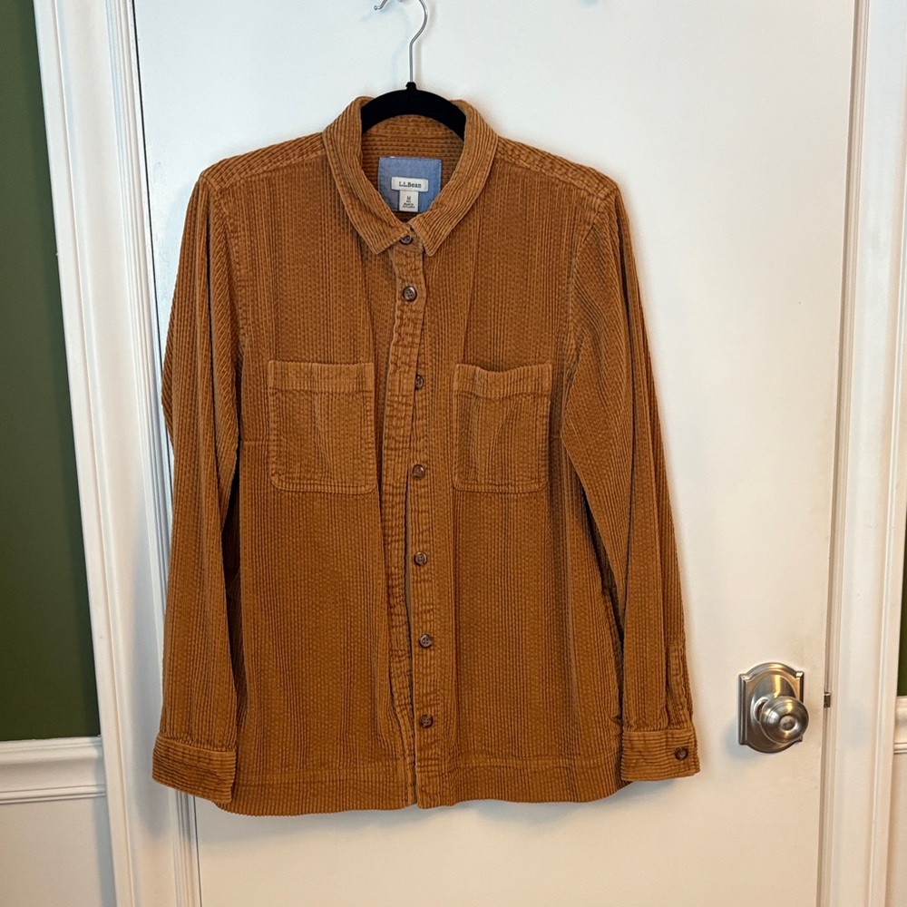 L.L. Bean Women's Brown Button Down Shirt